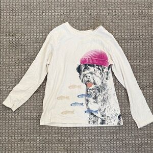 Tea Collection Cream Long Sleeve Shirt